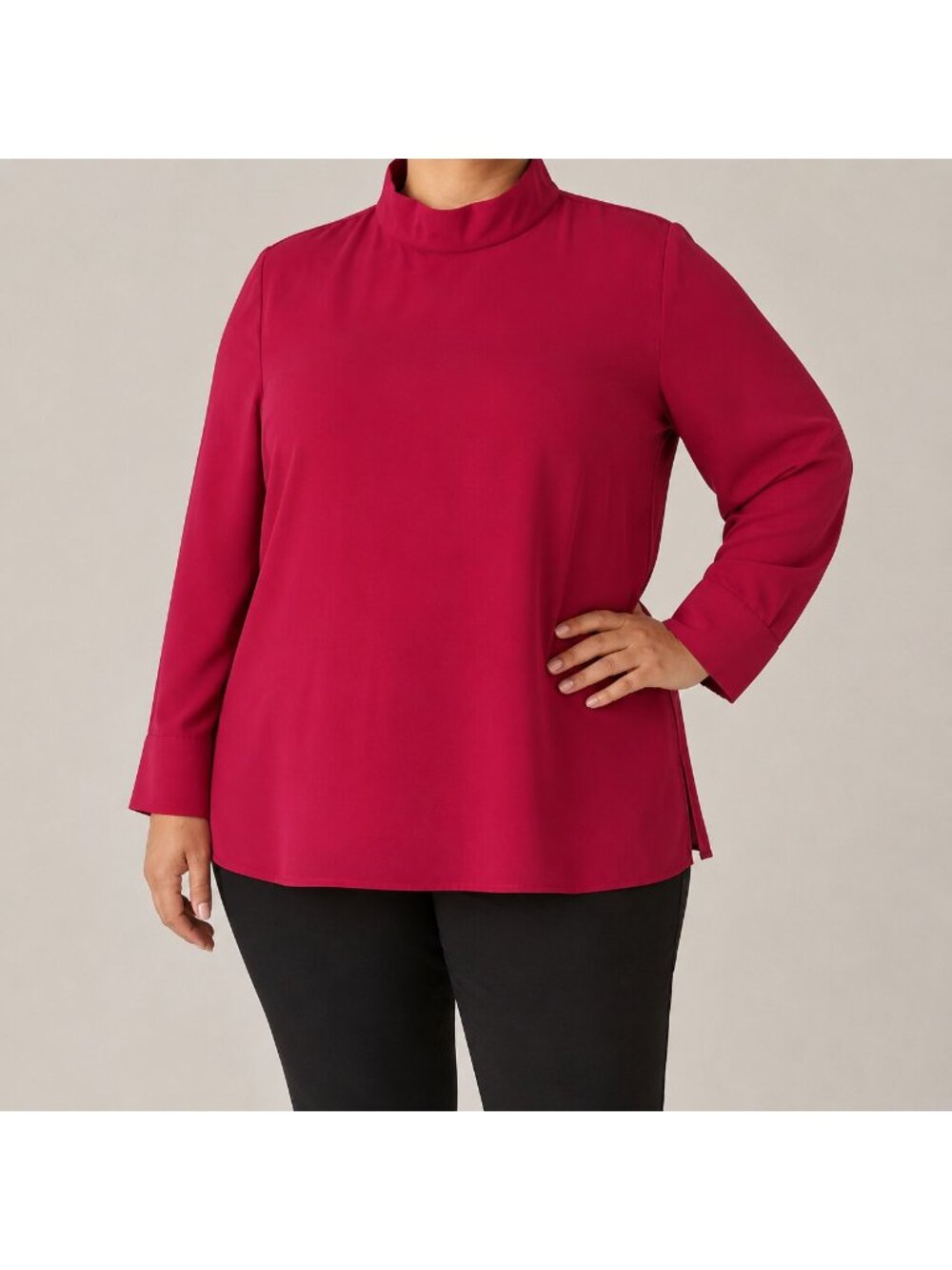 Isaac Mizrahi IMNYC Red Blouse- XL
